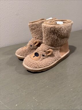 Sugar Little Kids Teddy Sherpa Tan Boots size 12